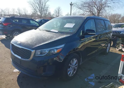 2017 Kia Sedona Lx из США, поврежденный, VIN KNDMB5C12H6309538